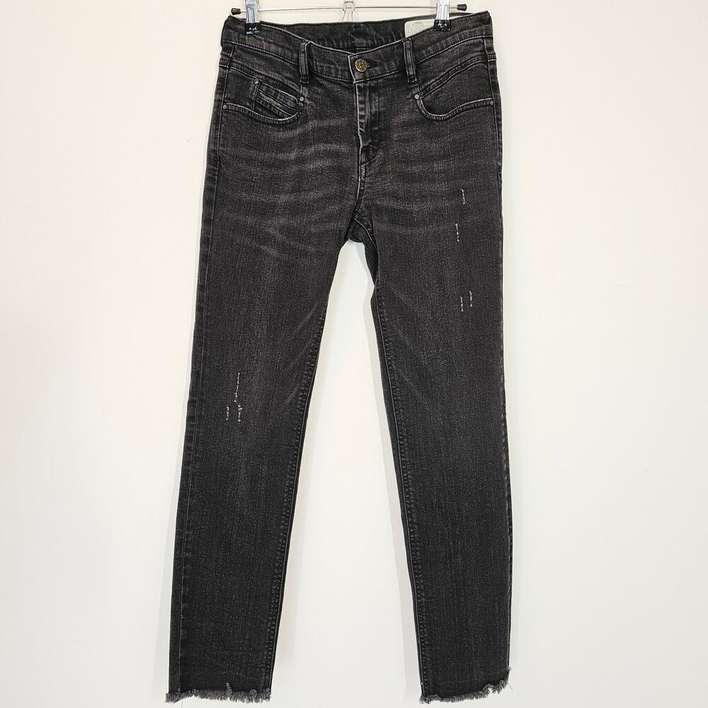 Diesel‎ Belthy Ankle Regular Slim Straight Low Waist 084JS Black Jeans Size 27